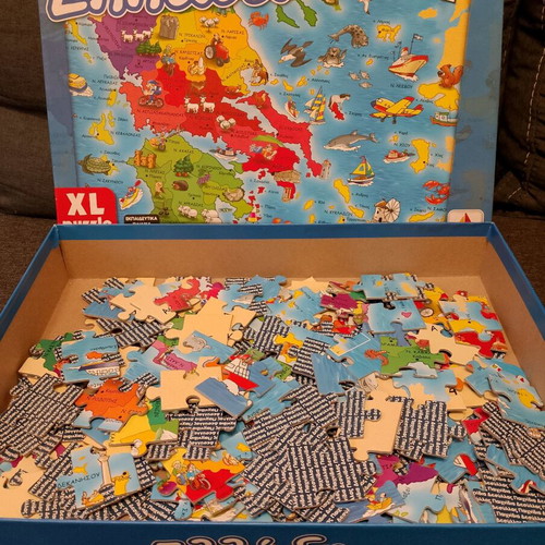Puzzle Map of Greece like new