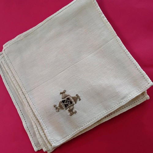 Dinner napkins like new, set of 5 pieces