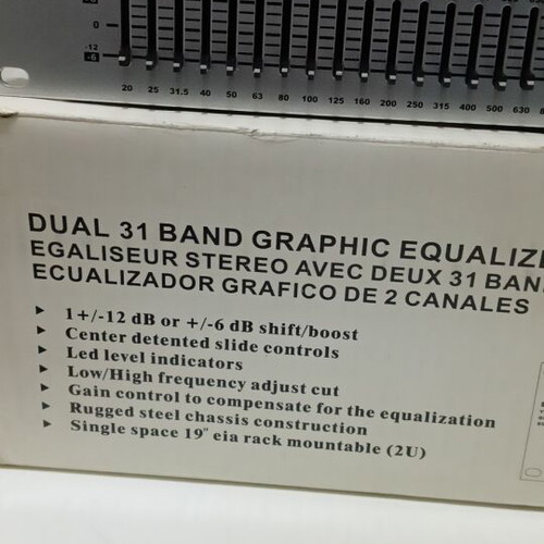Equalizer 2x31 bands 2U like new