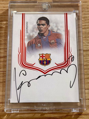 Numbered Giovanni Silva de Oliveira Barcelona Futera 2025 Olympiakos card new with autograph