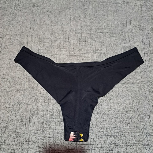 Med bikini bottom new, size M, black multicolor