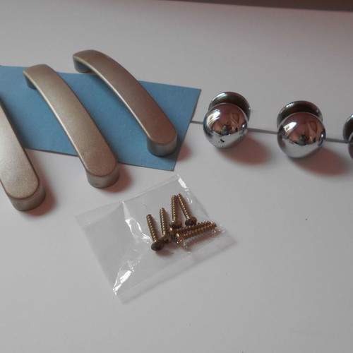 Knobs used for kitchen drawers or cabinet doors, pack of 6