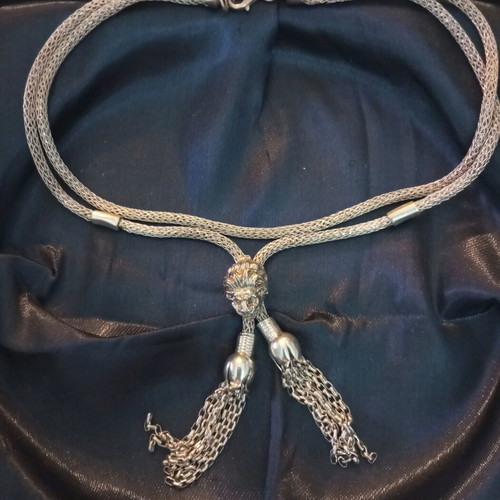 Lalaunis A21 925 silver double necklace vintage used