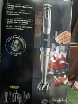 Braun MQ9147X 1200W hand blender set new in box