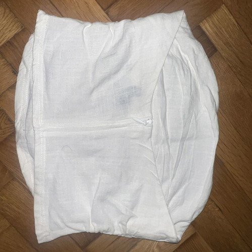 H&M strapless linen top XS white