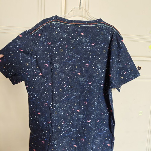 Short Sleeve T-shirt with Constellation and Planets Design like new, size M