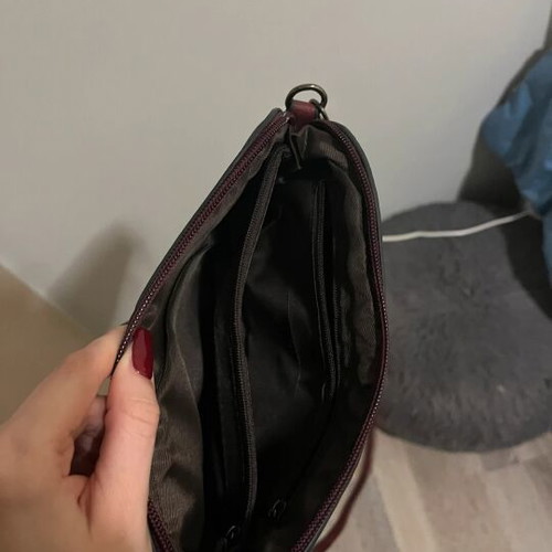 Crossbody bag burgundy like new with adjustable strap