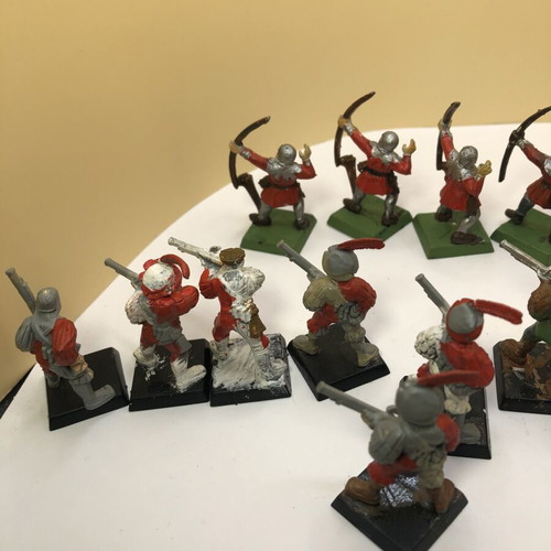 Warhammer Empire fantasy archers and riflemen set, used, 17 figures