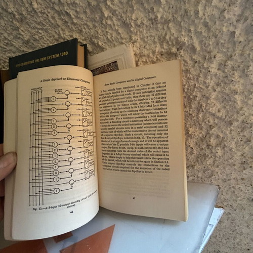 Rare vintage economics and computing books 1940-1965, used, English