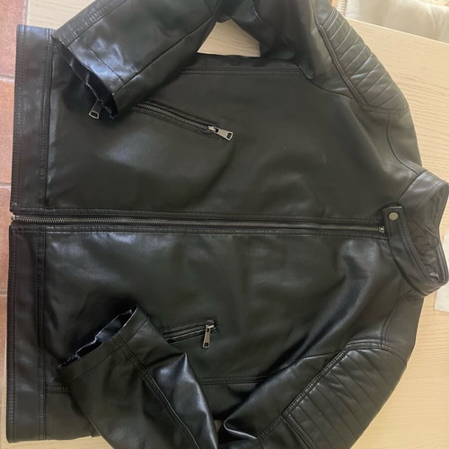 Prince Oliver leather jacket used with removable hood, size L