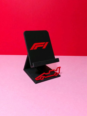 F1 3D Printed Mobile Phone Holder like new, PLA