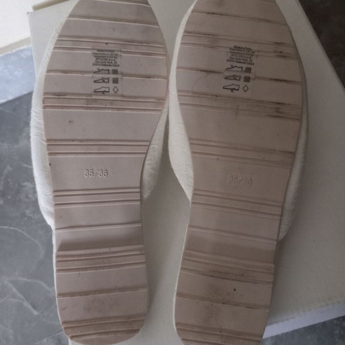 Yamamay bridal slippers size 36 like new, white