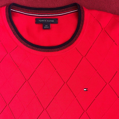 Tommy Hilfiger cotton blouse like new, blue and red, size small-medium