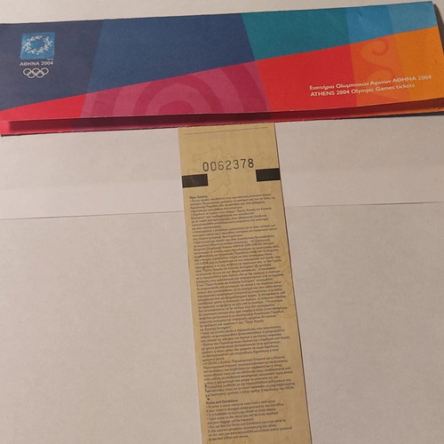 Athens 2004 Paralympic Games Day Pass ticket like new