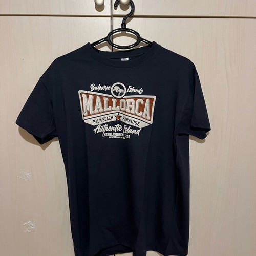 T shirt small dark blue with print new