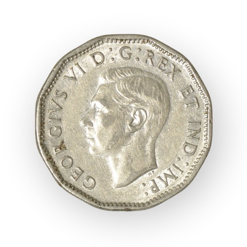 Canada 5 Cent 1944 coin used