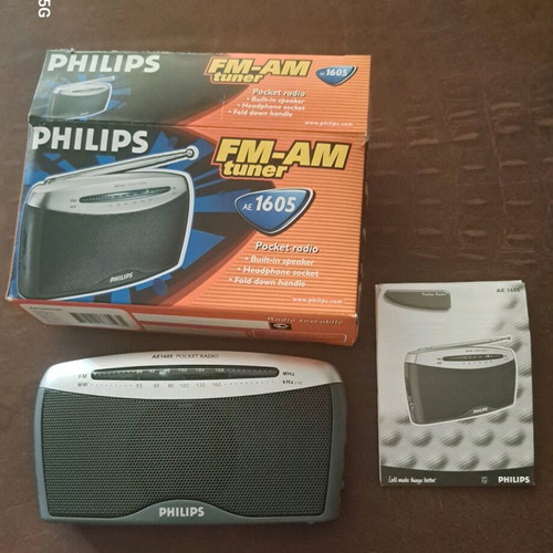 Philips AE-160 Portable Radio new, analog FM/MW/LW