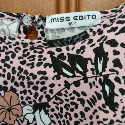 Girls' shirts Miss EBITA like new, sizes 12 & 16 years, multicolor