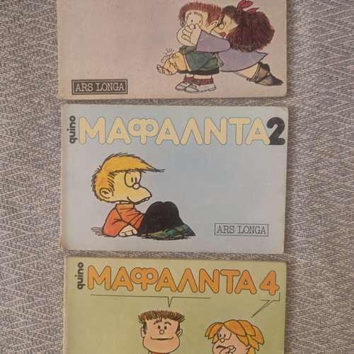 Mafalda comics used, set of 3 issues in Greek