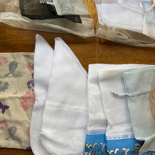Baptism tulle and pouches like new, pack