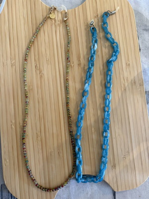 Two eyeglass support straps like new, modern style