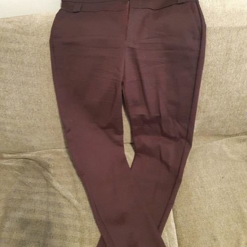 Celestino fabric pants burgundy like new, size XL
