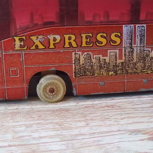 Vintage metal Mercedes Benz Express Tours bus used