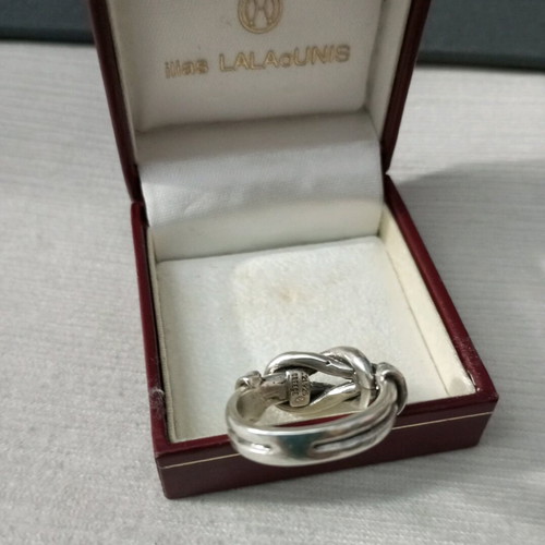 Lalaunis silver ring A21 925 vintage 'The Knot of Heracles' used
