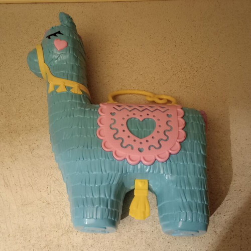 Polly Pocket llama toy with 2 accessories