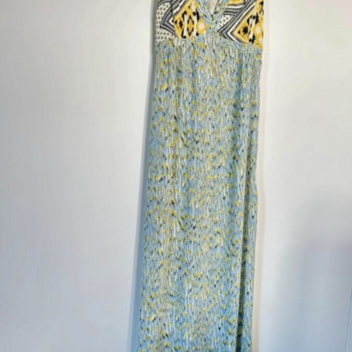 Zara dress like new, yellow and turquoise, size M
