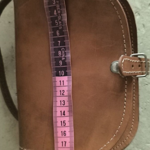 Leather shoulder bag, unused
