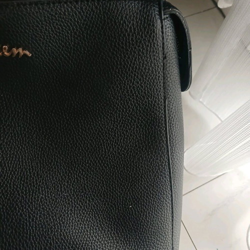 KEM backpack used, black, zipper needs replacement