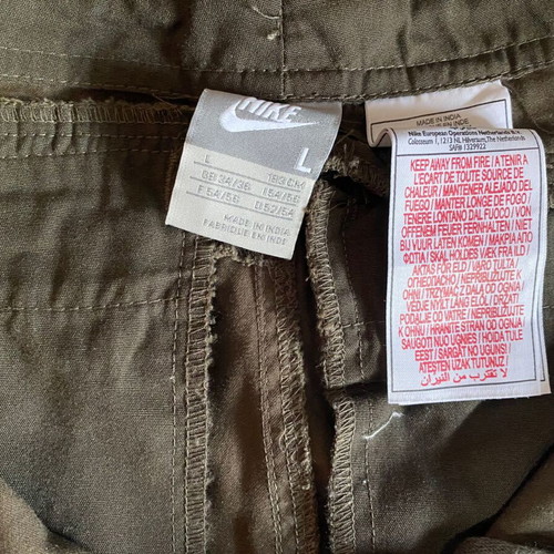 Nike men's wide cargo pants like new, brown