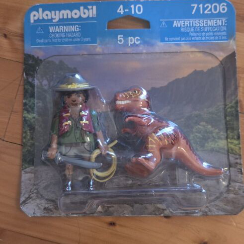 Playmobil Duo Pack Explorer and T-Rex 71206