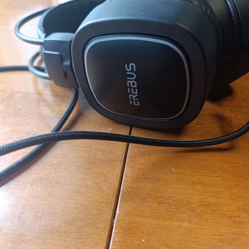 Turbo-X Erebus Gaming Headset wired, like new, black