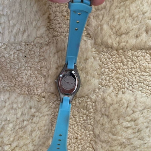 Tempo watch like new, turquoise, discreet