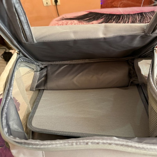 Morpet Pet Carrier Bag with Transparent Window, Grey