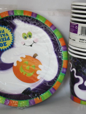 Ghost & Pumpkin Σετ Πάρτυ Γενεθλίων 20 Τεμαχίων Δεκαετίας 1990 USA Νέο