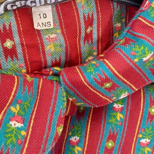 Girls' shirt Cacharel used, colorful, size 10 years
