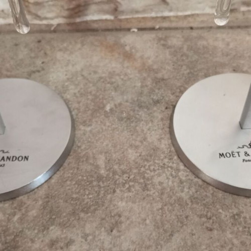 Moet and Chandon champagne glass sets like new, 2 sets