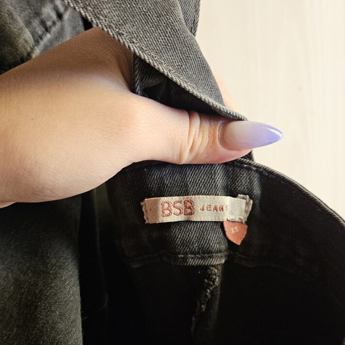 BSB black denim salopette