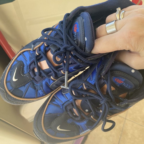 Nike Air Force women's sneakers like new, beige and blue, size 40