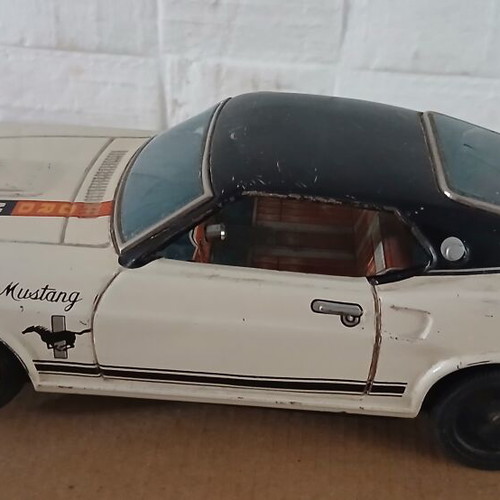 Vintage Taiyo Ford Mustang παιχνίδι από λευκοσίδηρο μεταχειρισμένο