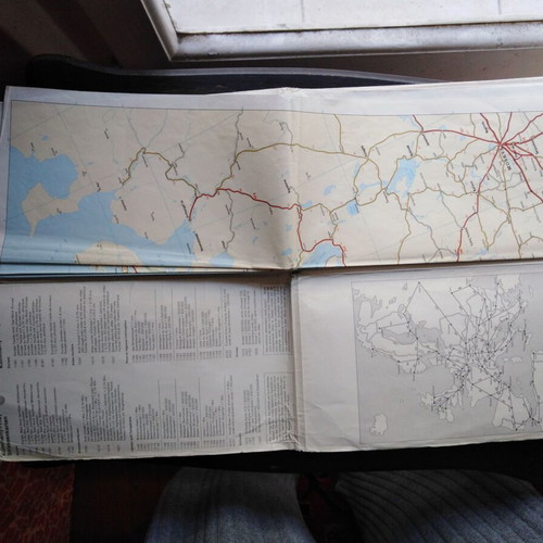 Europe road map used Kümmerly & Frey