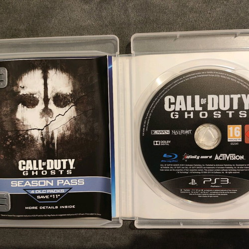 Call of Duty Ghosts PlayStation 3 game like new
