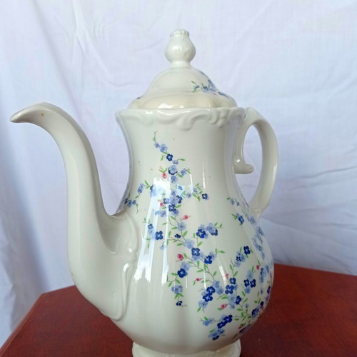 Pontesa pitcher, creamer, sugar bowl used, porcelain 1970