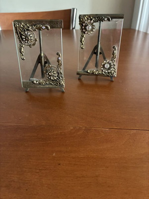 Handmade metal tabletop frames like new