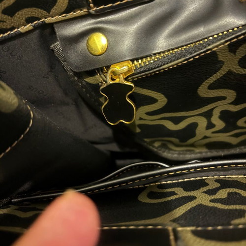 Tous tote bag, black and green