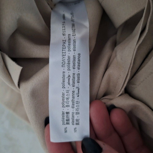Zara skort beige like new, faux suede, size S