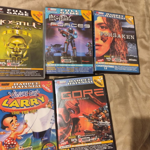 5 PC Games New PC Master - Hostile Waters, Incoming Forces, Forsaken, Leisure Suit Larry, Gore